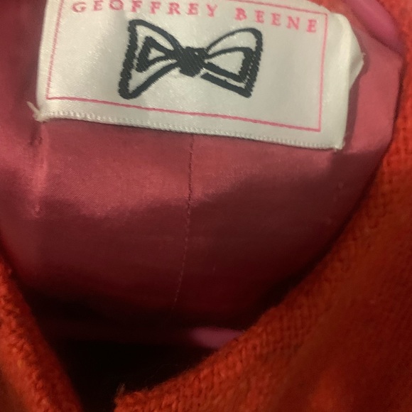 Geoffrey Beene red tailored coat - Picture 11 of 13